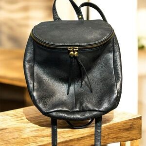 HOBO Black Leather Backpack